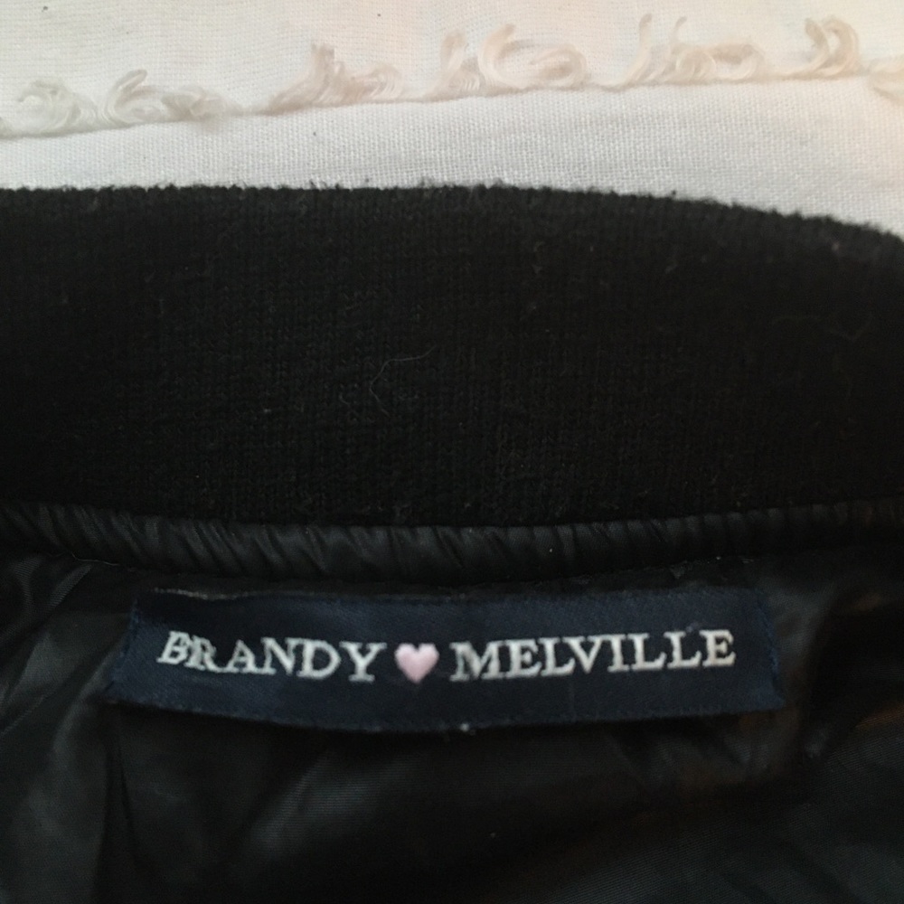 black brandy Melville bomber jacket - Picture 2 of 2